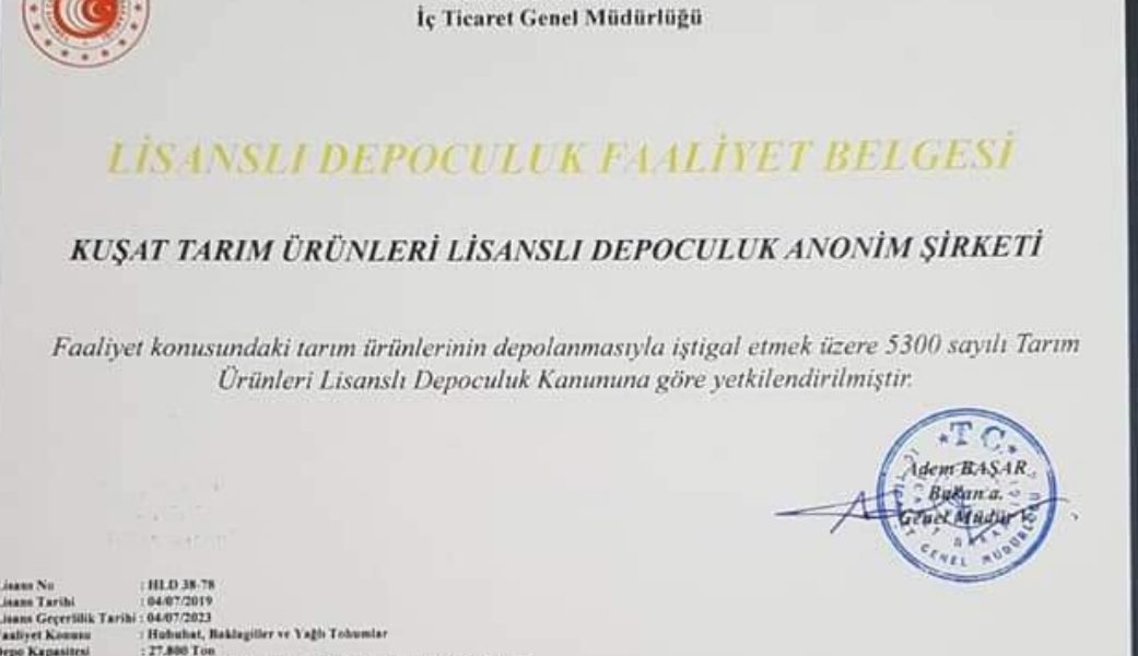 Kuşat tarım lisanslı depopculuk