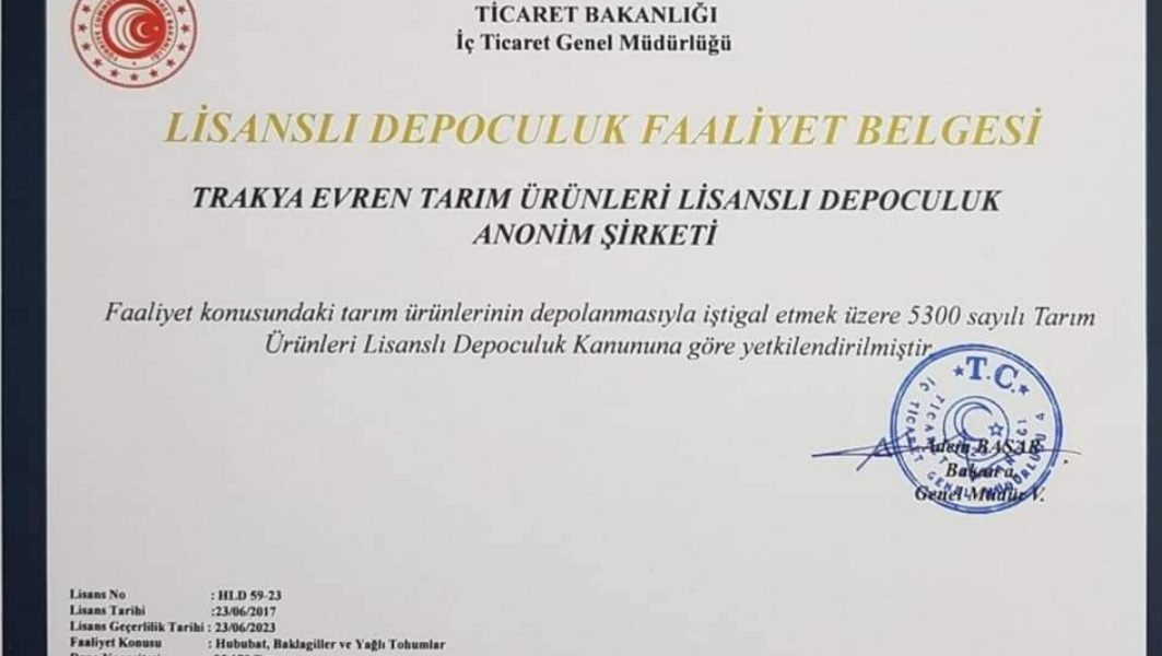 trakya evren lidaş lisans yenileme